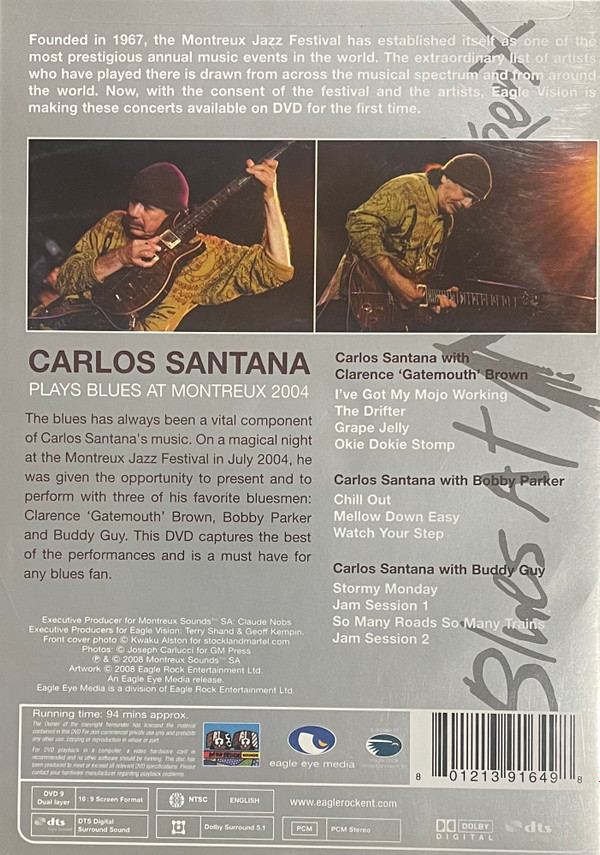 Carlos Santana - Carlos Santana Plays Blues At Montreux 2004 | Eagle Eye Media (EE 39164-9) - 2