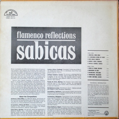 baixar álbum Sabicas - Flamenco Reflections