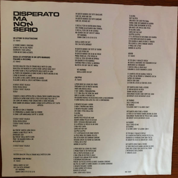 ladda ner album Giorgio Faletti - Disperato Ma Non Serio