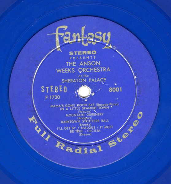 ANSON WEEKS DANCIN WITH ANSON LP 12 レッド / VINYL RECORD VG+