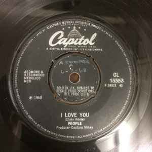 People – I Love You / Somebody Tell Me My Name (1968, 4-prong