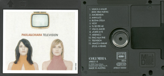 Paola & Chiara – Television (English Version) (2000, CD) - Discogs