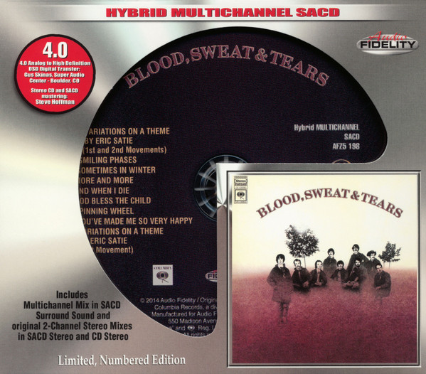 Blood, Sweat & Tears – Blood, Sweat & Tears (2015, SACD) - Discogs