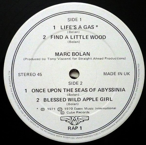 ladda ner album Marc Bolan And T Rex - Lifes A Gas