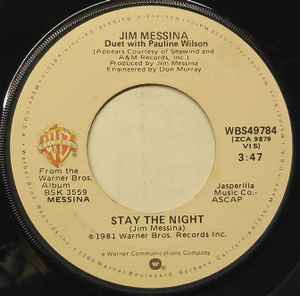 Jim Messina - Stay The Night album cover