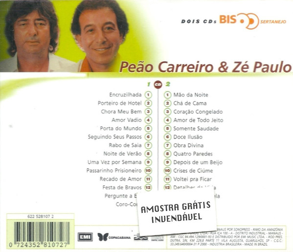 Peão Carreiro e Zé Paulo  Álbum de Peão Carreiro e Zé Paulo 