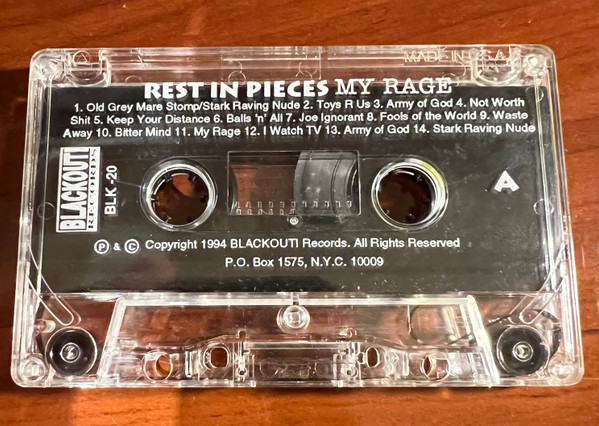 Rest In Pieces – My Rage (1987, Vinyl) - Discogs