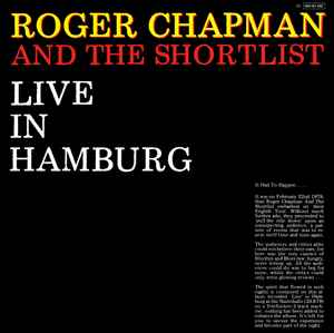 Roger Chapman - Live In Hamburg album cover