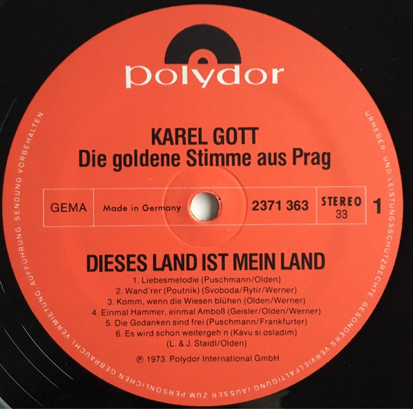 Album herunterladen Karel Gott - Dieses Land Ist Mein Land