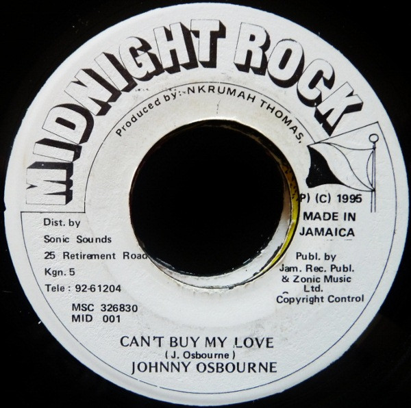 Johnny Osbourne – Can't Buy My Love (1995, Vinyl) - Discogs