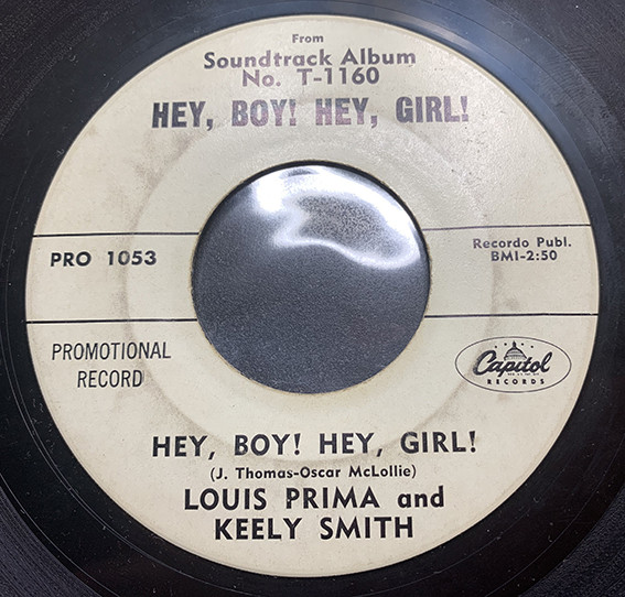 HEY BOY GIRL SOUNDTRACK LOUIS PRIMA KEELY SMITH VINYL LP RECORD ALBUM  CAPITOL eg