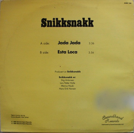 descargar álbum Snikksnakk - Jada Jada