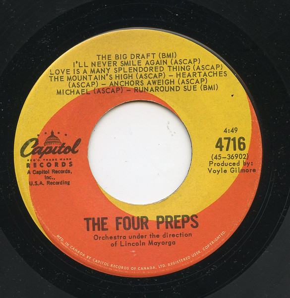 The Four Preps – The Big Draft (1962, Vinyl) - Discogs