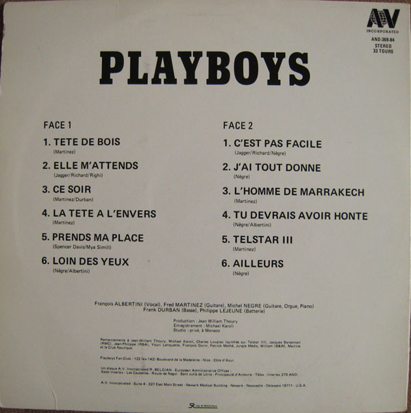 lataa albumi Playboys - Playboys