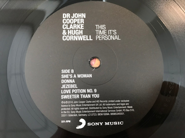 lataa albumi Dr John Cooper Clarke & Hugh Cornwell - This Time Its Personal