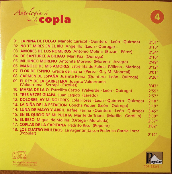 ladda ner album Various - Antología De La Copla