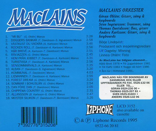 Album herunterladen MacLains - Mi Bu