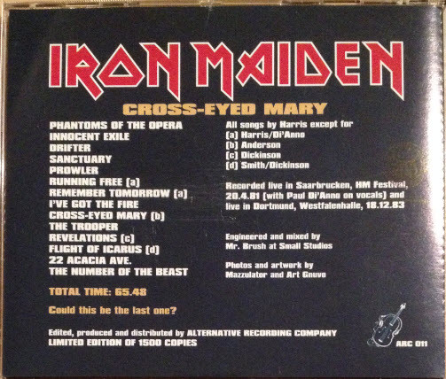 lataa albumi Iron Maiden - Cross Eyed Mary