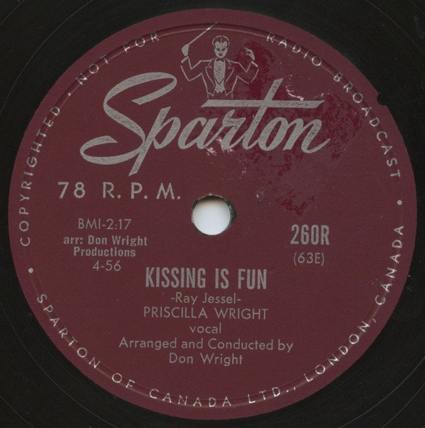 descargar álbum Priscilla Wright With Don Wright & His Orchestra - Kissing Is Fun