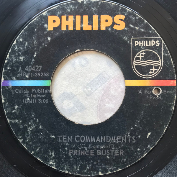 Prince Buster Ten Commandments 1967 Vinyl Discogs