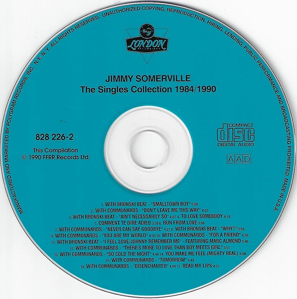 lataa albumi Jimmy Somerville, Bronski Beat And The Communards - The Singles Collection 1984 1990