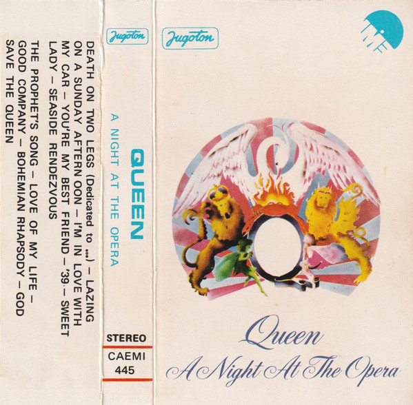 Queen – A Night At The Opera (1976, Cassette) - Discogs