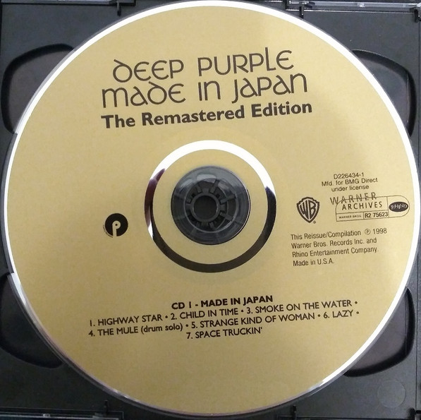 Deep Purple – Made In Japan - The Remastered Edition (CD) - Discogs