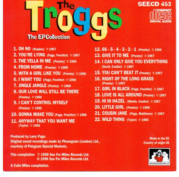 last ned album The Troggs - The Troggs The EP Collection