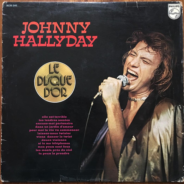 Le disque d'or de johnny hallyday vinyle couleur rouge de Johnny Hallyday,  33T chez fanfan - Ref:114264637