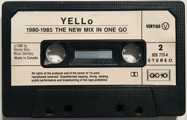 Yello - 1980 - 1985 The New Mix In One Go | Vertigo (826 773-4) - 4