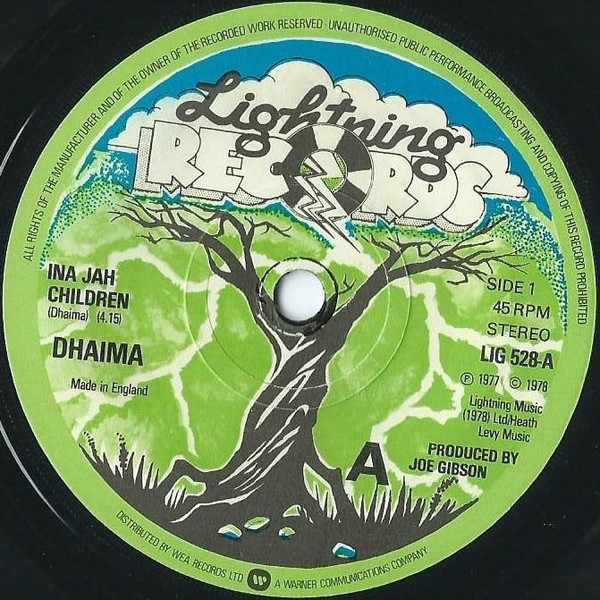 Dhaima – Ina Jah Children (1977, Vinyl) - Discogs