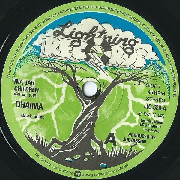 Dhaima / Mighty Two – Ina Jah Children (1978, Vinyl) - Discogs