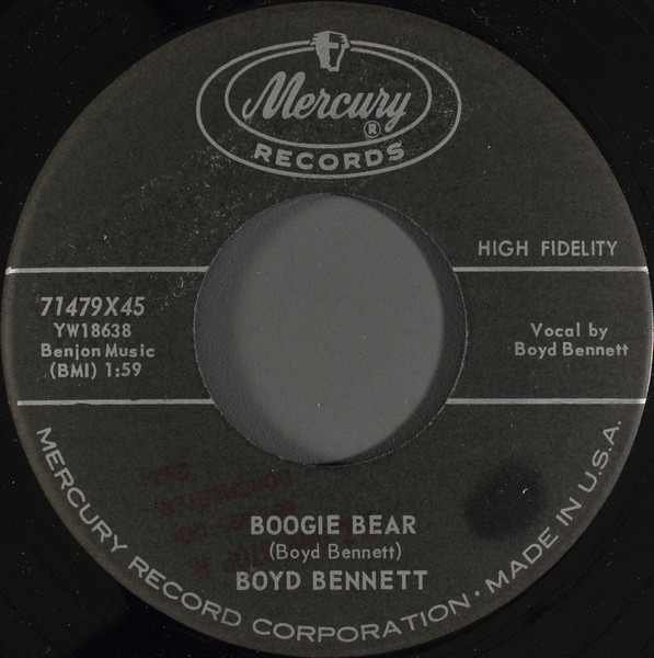 Boyd Bennett – Boogie Bear (1959, Vinyl) - Discogs