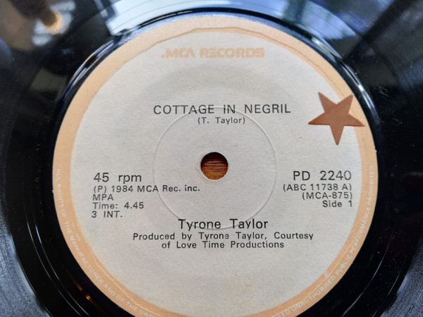 Tyrone Taylor – Cottage In Negril (1984, Vinyl) - Discogs