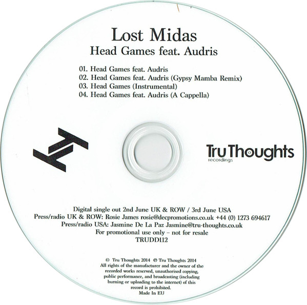 télécharger l'album Lost Midas Feat Audris - Head Games