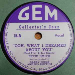 Effie Smith - Ooh, What I Dreamed About You / Ditty Bag Jump album cover