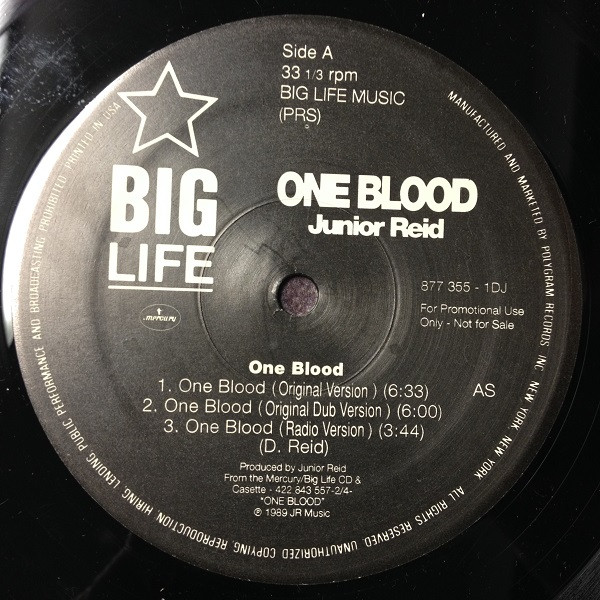 Junior Reid – One Blood (1989, Vinyl) - Discogs