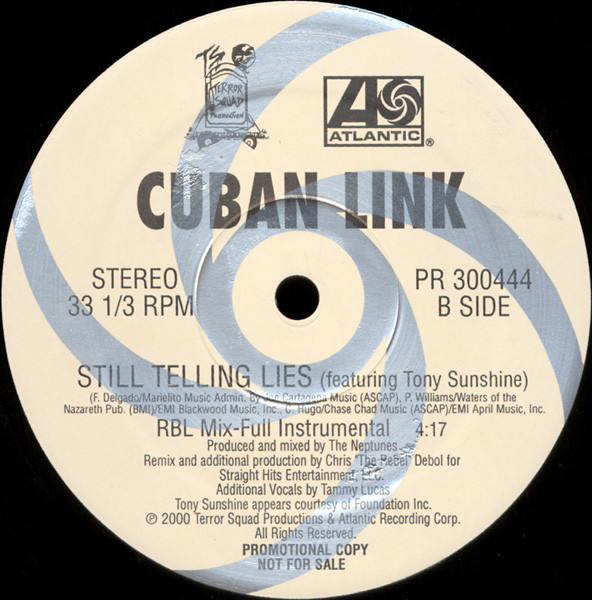 Cuban Link – Still Telling Lies (RBL Mix) (2000, Vinyl) - Discogs