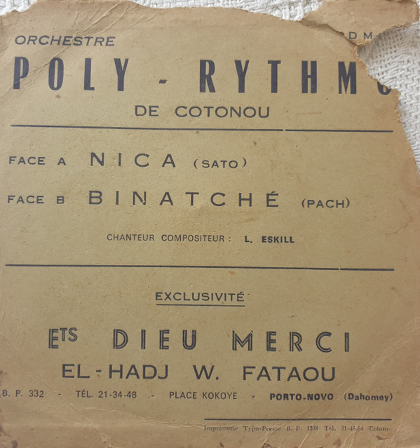 baixar álbum Orchestre PolyRythmo De Cotonou - Nica Binatche