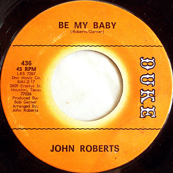 John Roberts – I'll Forget You / Be My Baby (1968, Vinyl) - Discogs