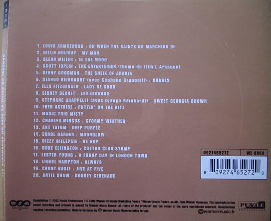 ladda ner album Various - Les Standards Du Jazz 20 Titres De Légende