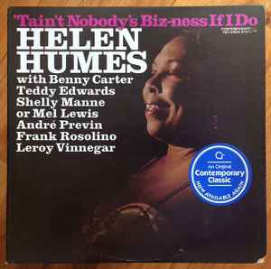 Helen Humes - 'Tain't Nobody's Biz-Ness If I Do album cover