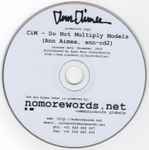 Cover of Do Not Multiply Models, 2003-11-13, CD