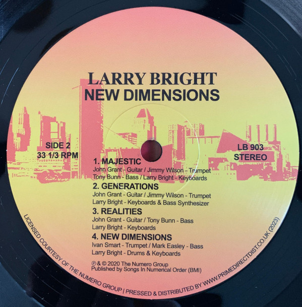 Larry Bright - New Dimensions | New Dimensions Productions (LB 903) - 3