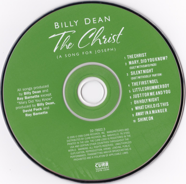 ladda ner album Billy Dean - The Christ A Song For Joseph