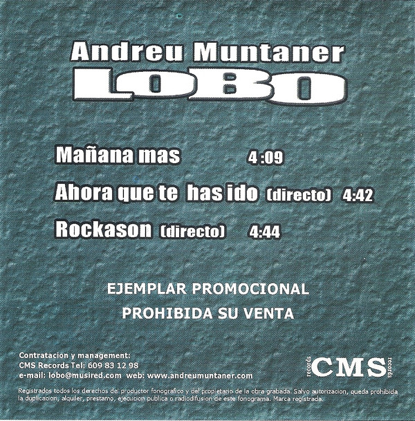 télécharger l'album Andreu Muntaner Lobo - Mañana Más