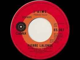 Pierre Lalonde - J'aime album cover