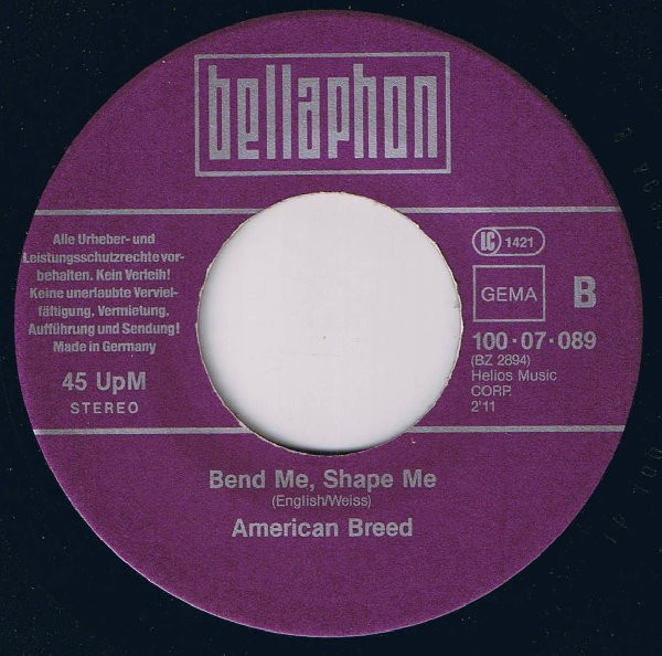 lataa albumi John Fred & His Playboy Band American Breed - Judy In Disguise With Glasses Bend Me Shape Me