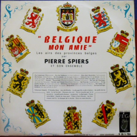 télécharger l'album Pierre Spiers - Belgique Mon Amie Les Airs Des Provinces Belges