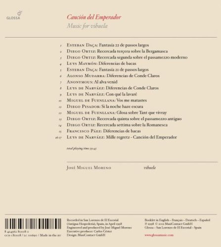 Album herunterladen José Miguel Moreno - Canción Del Emperador Music For Vihuela